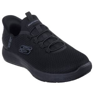 Skechers Men's 14 Black Summits Colsin Slip-ins Work Shoes Slip Resistant LB6-22